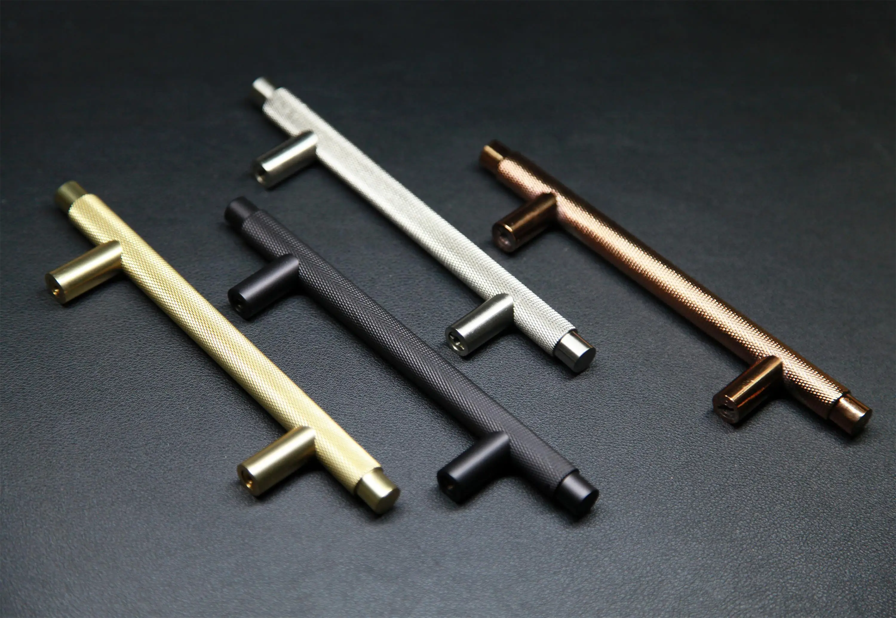Brass/copper Unique Furniture Handle Designer Knurling Furniture