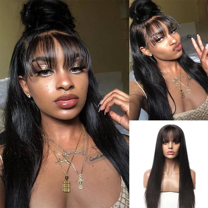 lace frontal with bangs