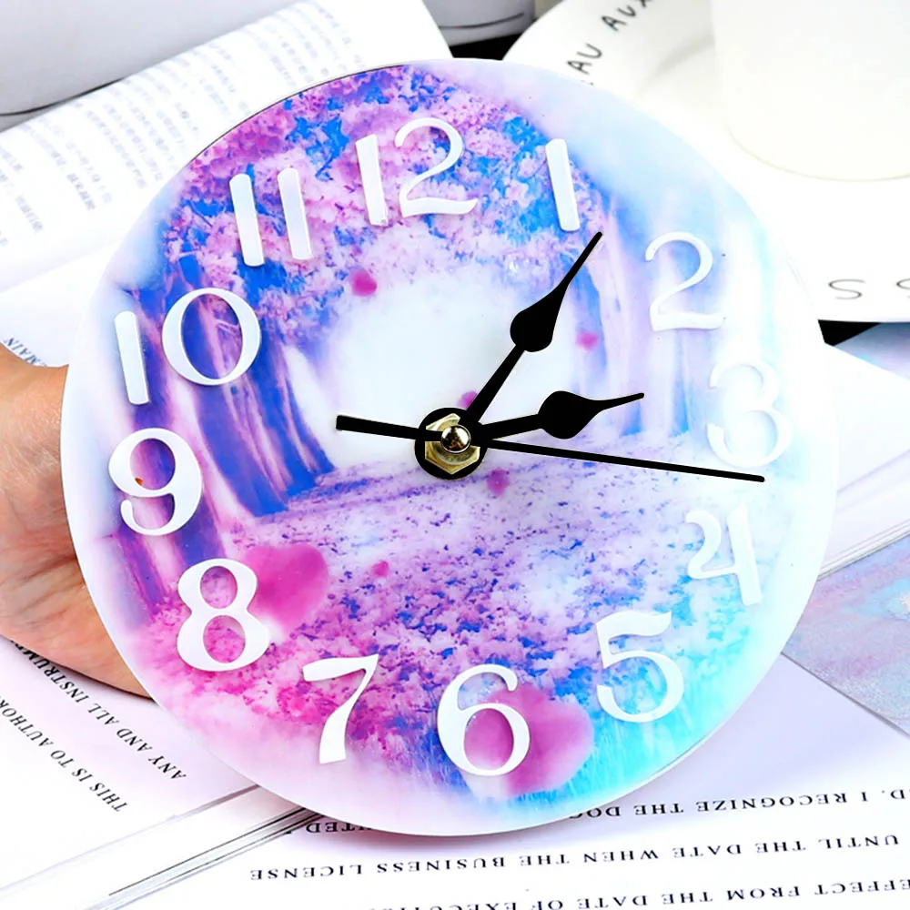 Clock Silicone Mold for Jewelry Making 10/15cm Handmade Tool DIY