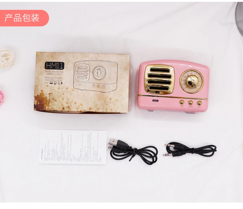 Newly designed professional mini retro trendy portable wireless blue tooth outdoor home theater christmas speaker waterproof - ANKUX.COM