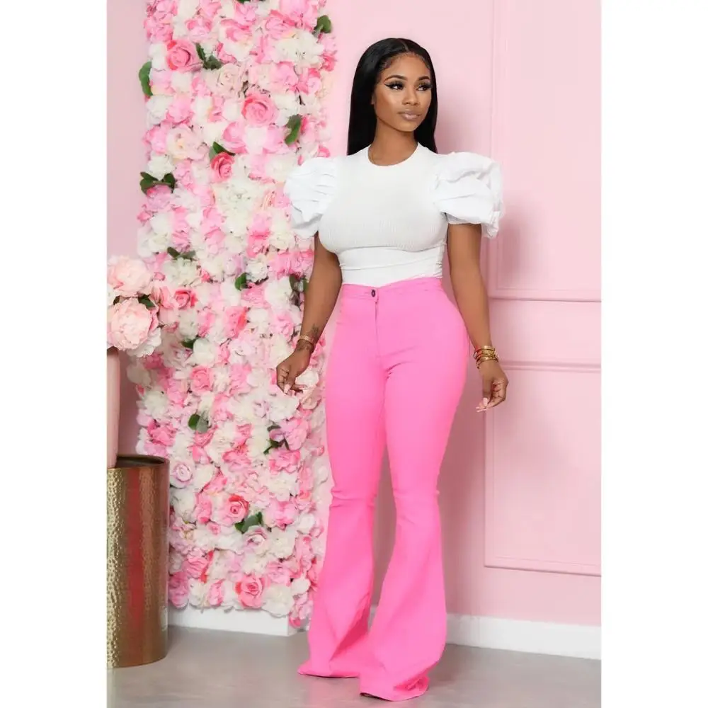 2020 Denim Jeans Women Flare Pants 