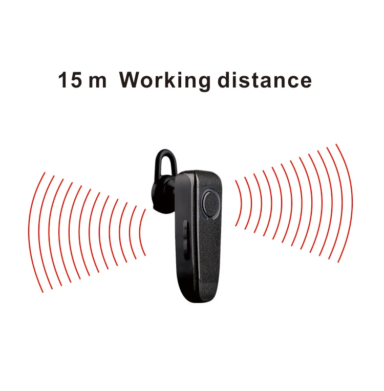 hands free business bluetooth headset V5.0 single earphone stereo truck driver bluetooth communication headphone wireless - ANKUX.COM