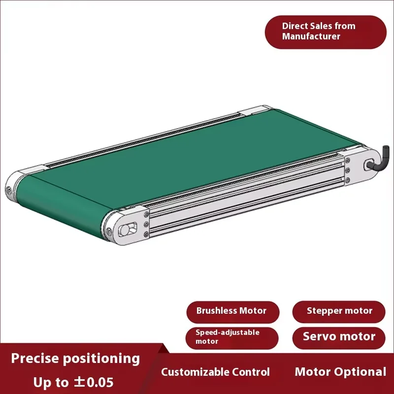 6000 Series Precision Positioning Electric Roller Conveyor Belt Line Food Motor Built-in Desktop Small Conveyor for Food details