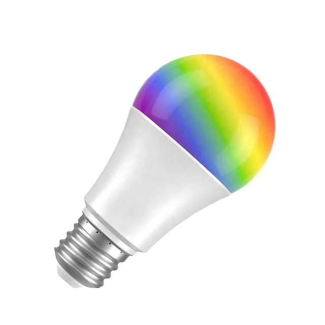 Wifi RGB RGBW Smart Bluetooth LED Light Bulb Alexa Color Bulbs Home Lamp Pack A19 E26 E27 B22 Smart Life App Google Assitsnt 7W