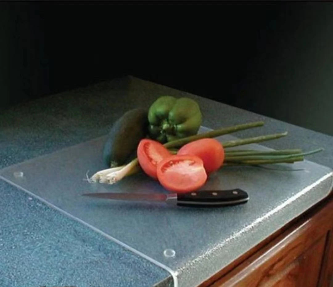 Large Clear Acrylic Cutting Board With Lip For Kitchen Buy Acrylic