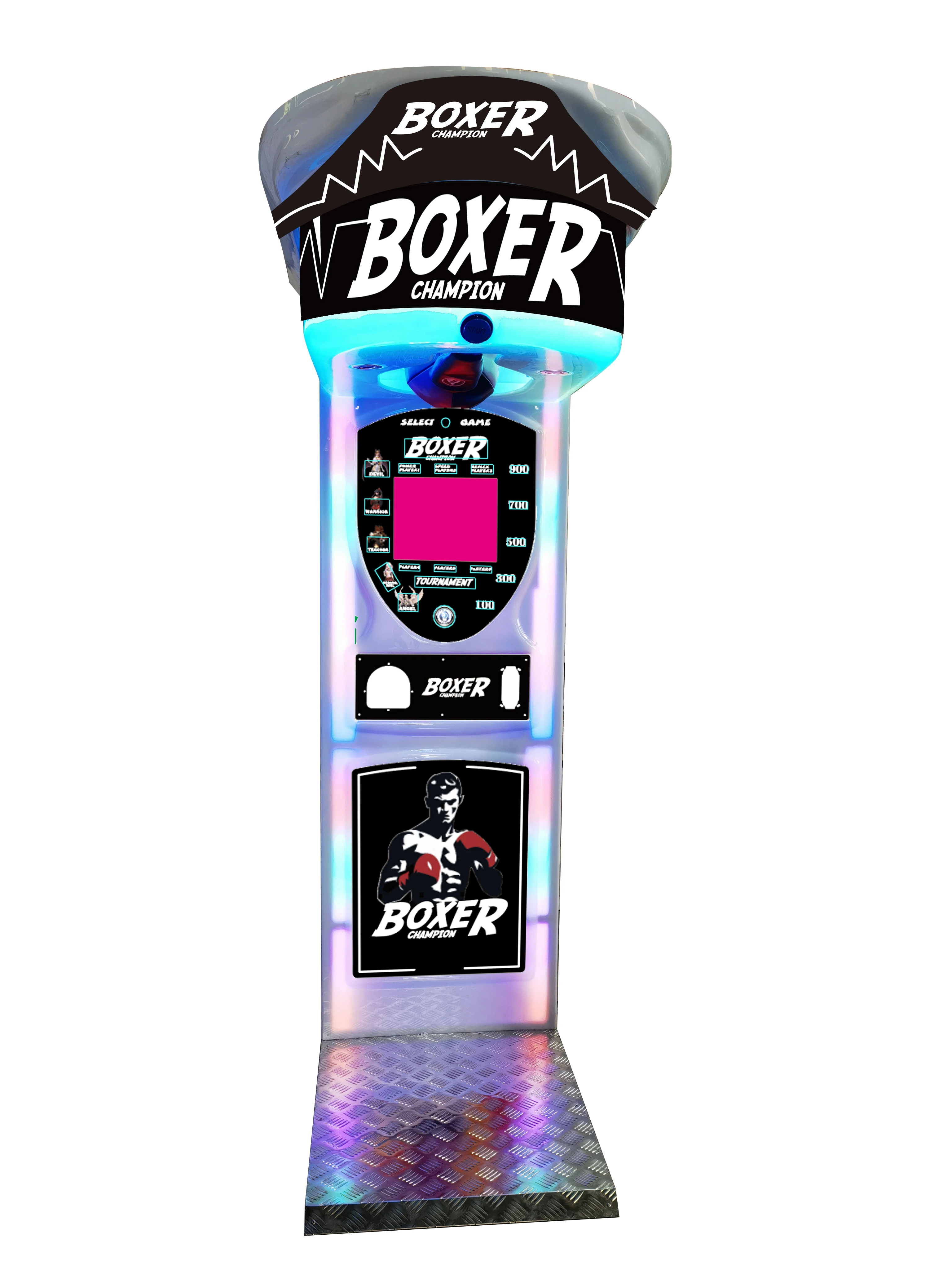 RaiseFun Champion Street Amusement Boxing Punch Machine Arcade Punching Machine Outdoor Ultimate Big Punch Boxing Game Machine supplier