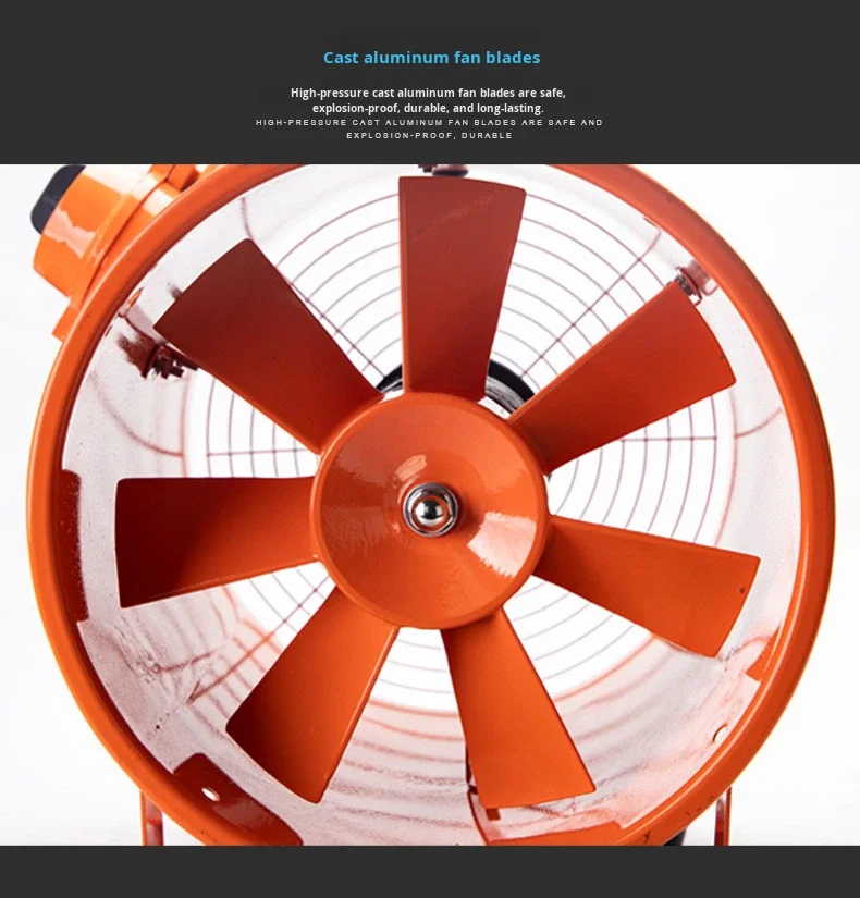 Axial Flow Fan, Explosion-proof, Portable, 220/380V, Steel - detail 20