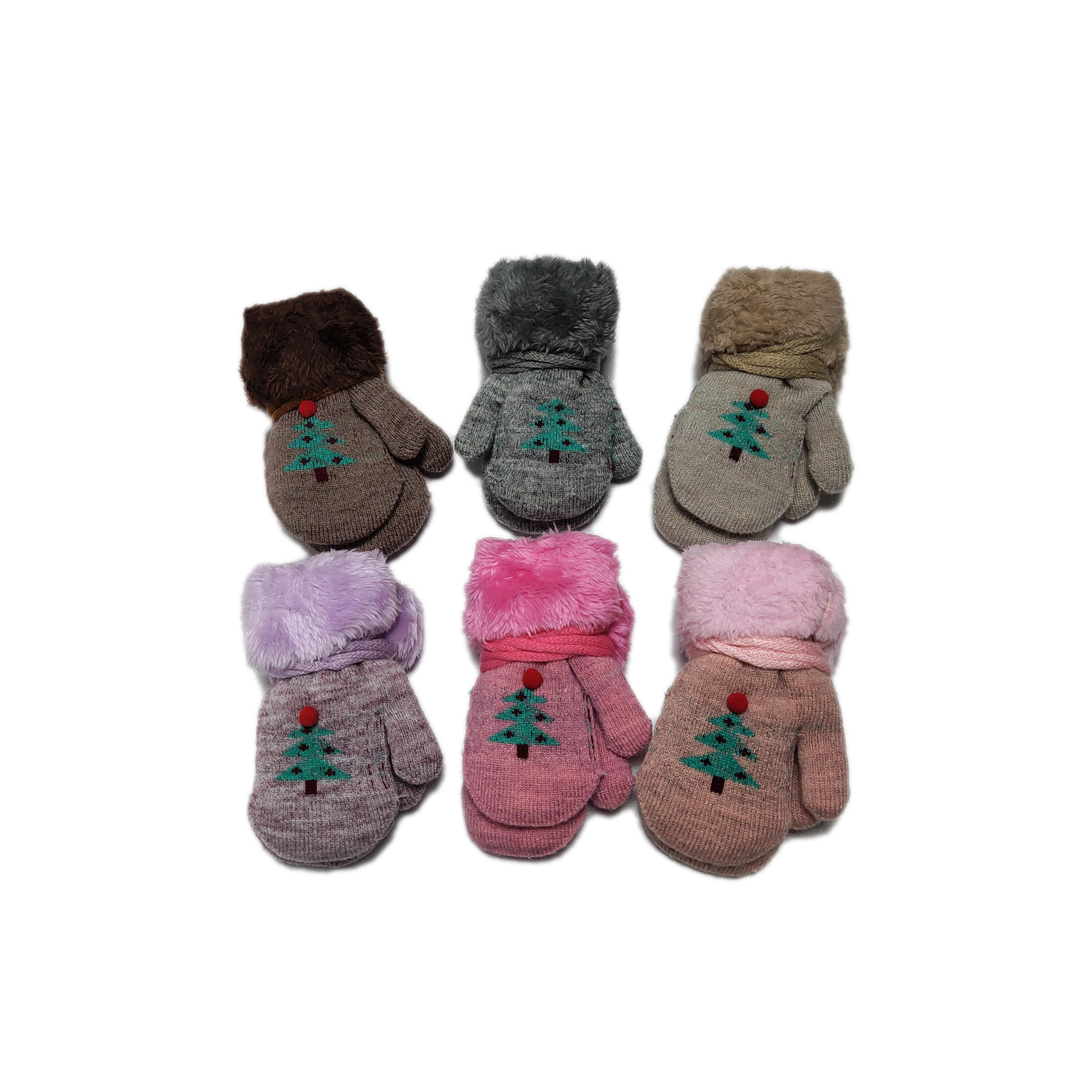 
Good quality acrylic knitted doubld palm frog cartoon fashion winter hands magic gloves 