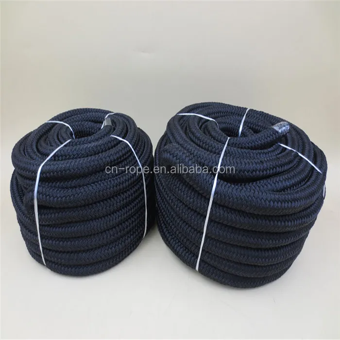big diameter best selling navy color double braided nylon dock lines have no MOQ diameter from 20-50mm for boat ship