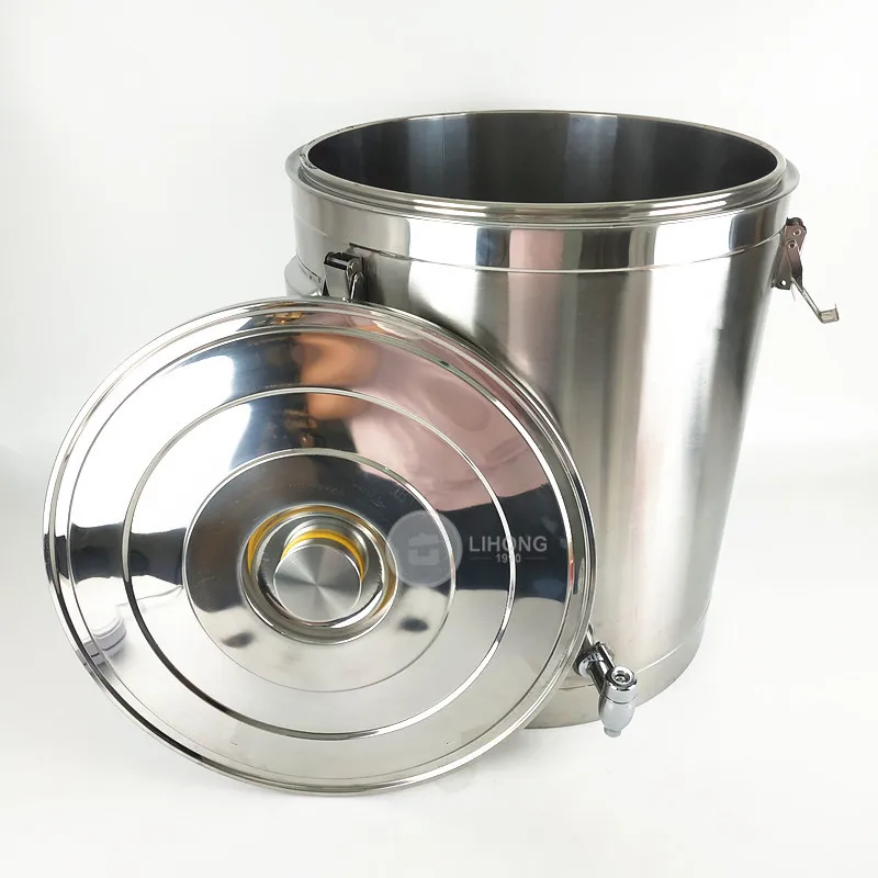 Hotel Equipment Double Wall Stainless Steel Large Stock Pot With Tap