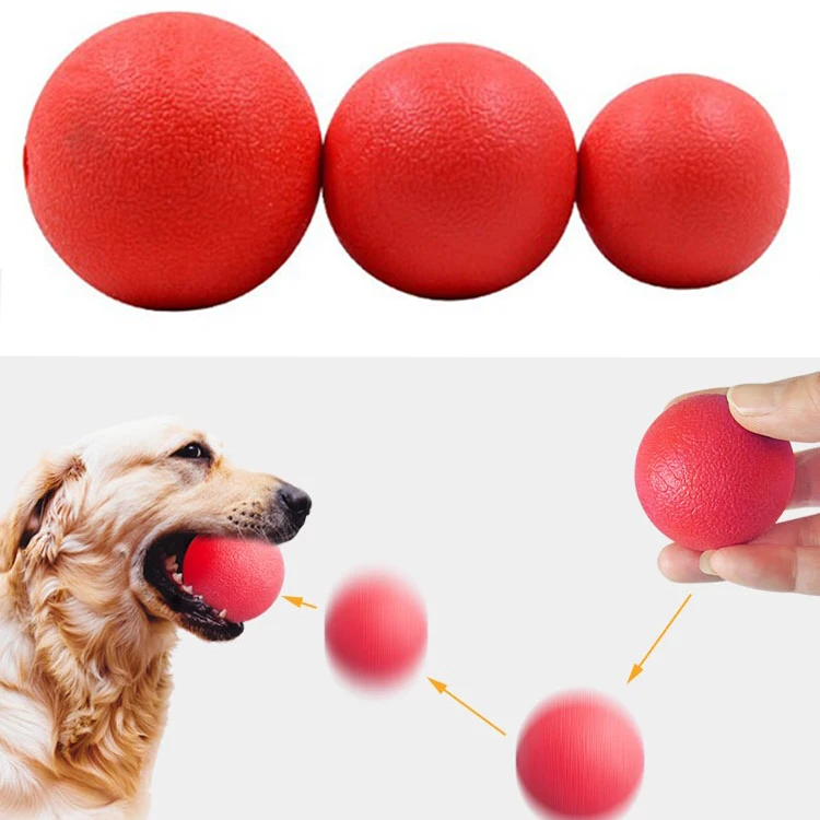 Import Tpr Pet Dog Toys Indestructible Tough Bouncy Strong Dog Ball Red Christmas Rope Dog Toy
