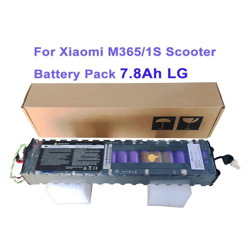 Superbsail 100% LG 7.8AH Battery Pack For Xiaomi M365 Electric Scooter 1S Pro Xiaomi Scooter Accessories Lithium Battery Pack factory