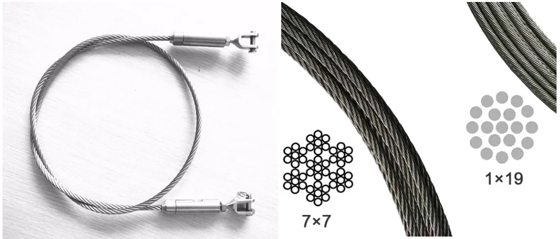 Ideal Swan Cable Acier pour Cadre Photo Fil Suspension 304 en Acier Inoxydable 1,5 mm x 100m 