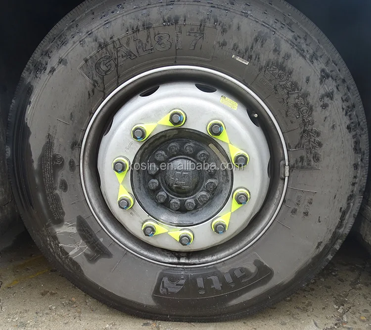 Checkpoint® wheel nut indicators Yellow 17mm x 100