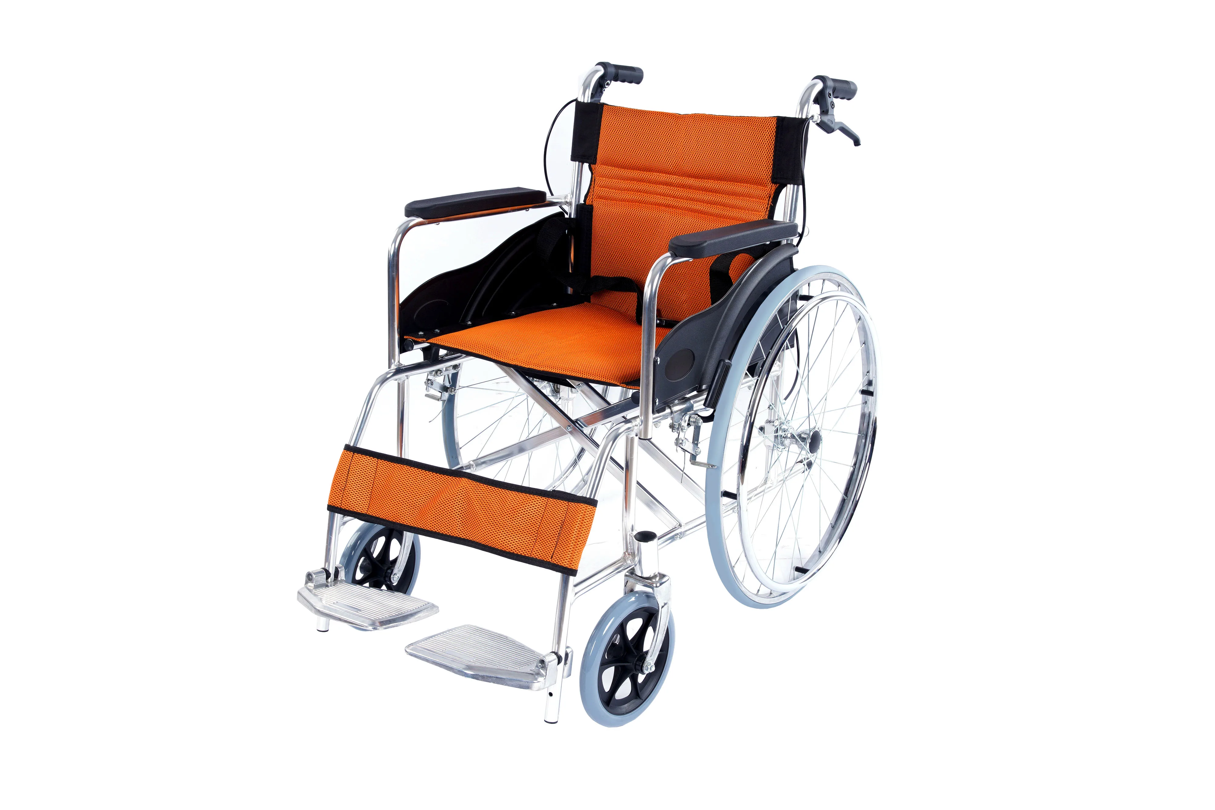Steel Manual Wheelchair Standard Hospital Active Wheelchair For The Elderly Light Portable
