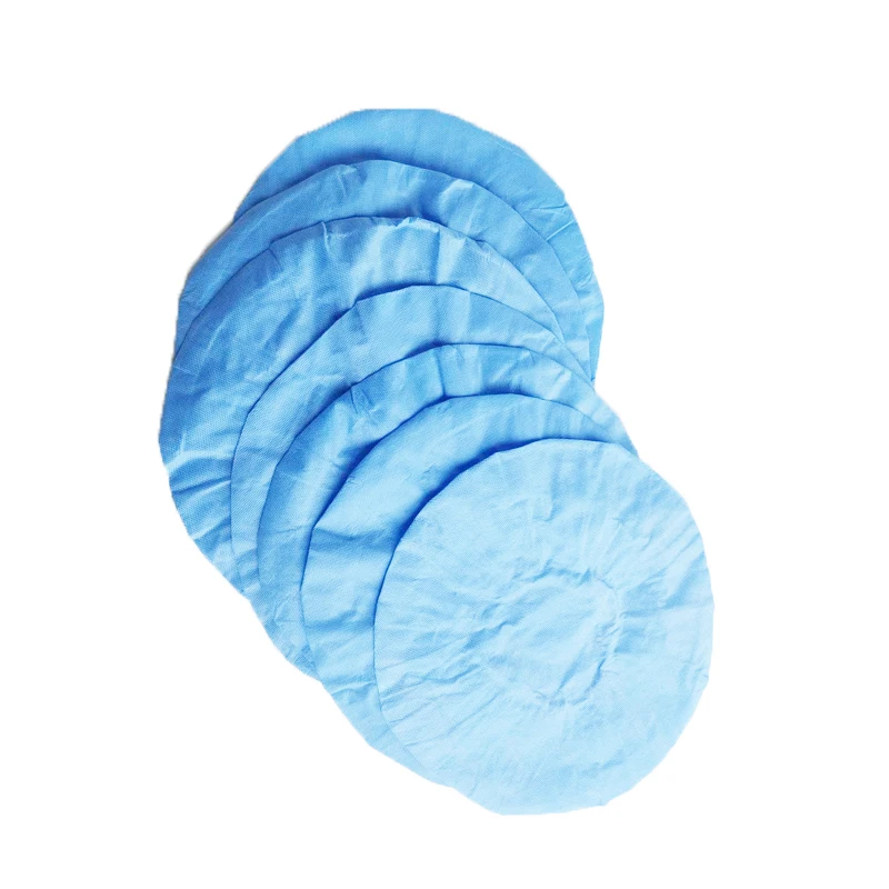 product disposable bouffant cap  fluffy medical  caps and shoe covers blue round caps for doctors and nurses for personal protection-91