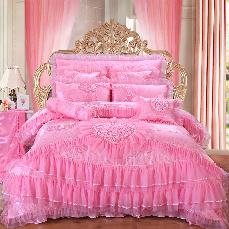 Luxury Duvet Bedding Set King Size Silk Quilt Comforter Bed Sheet