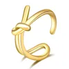 Korean Style Butterfly Ring Fashion Bow Ring Opening Knot Adjustable Copper Ring