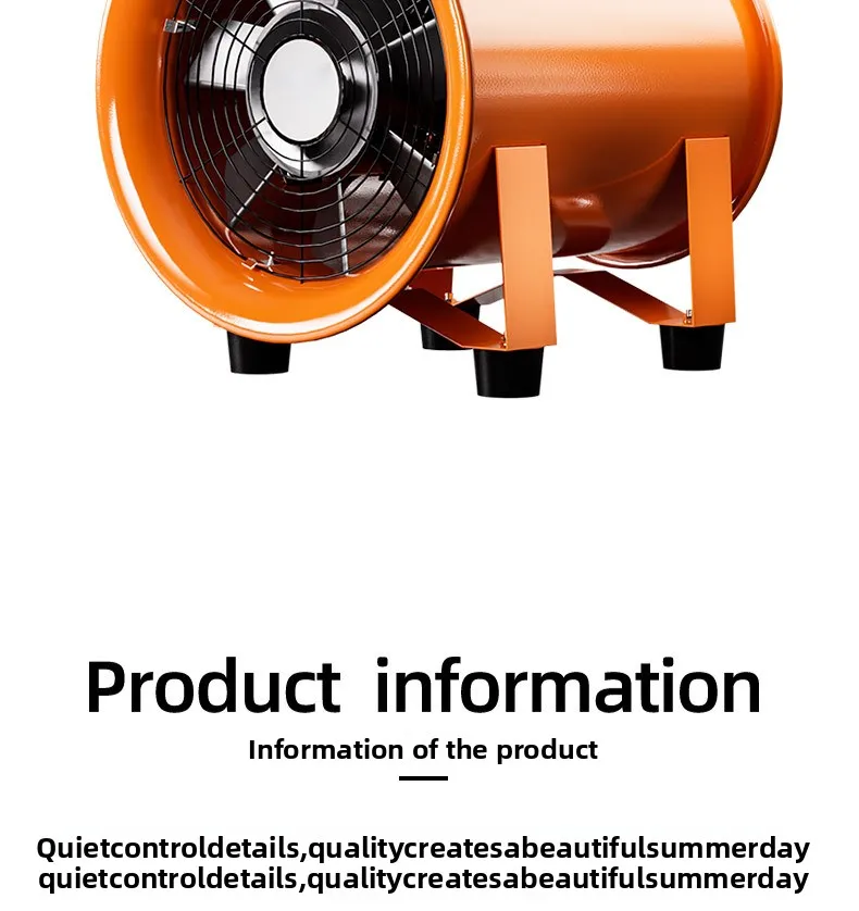 Axial Flow Fan, Portable, Aluminum, 3000rpm - detail 6