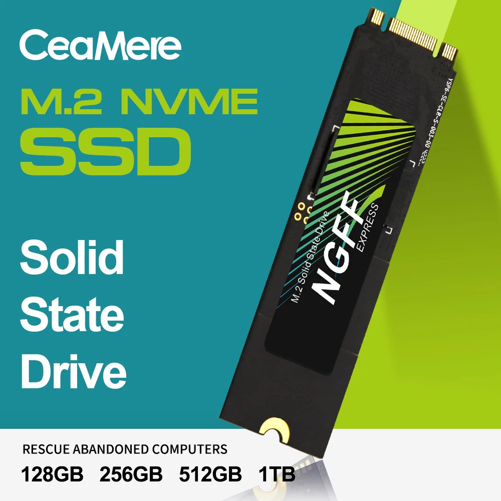 CeaMere M.2 NGFF SATA3 SSD 256G/512G/1TB - High-Speed 2242/2280
