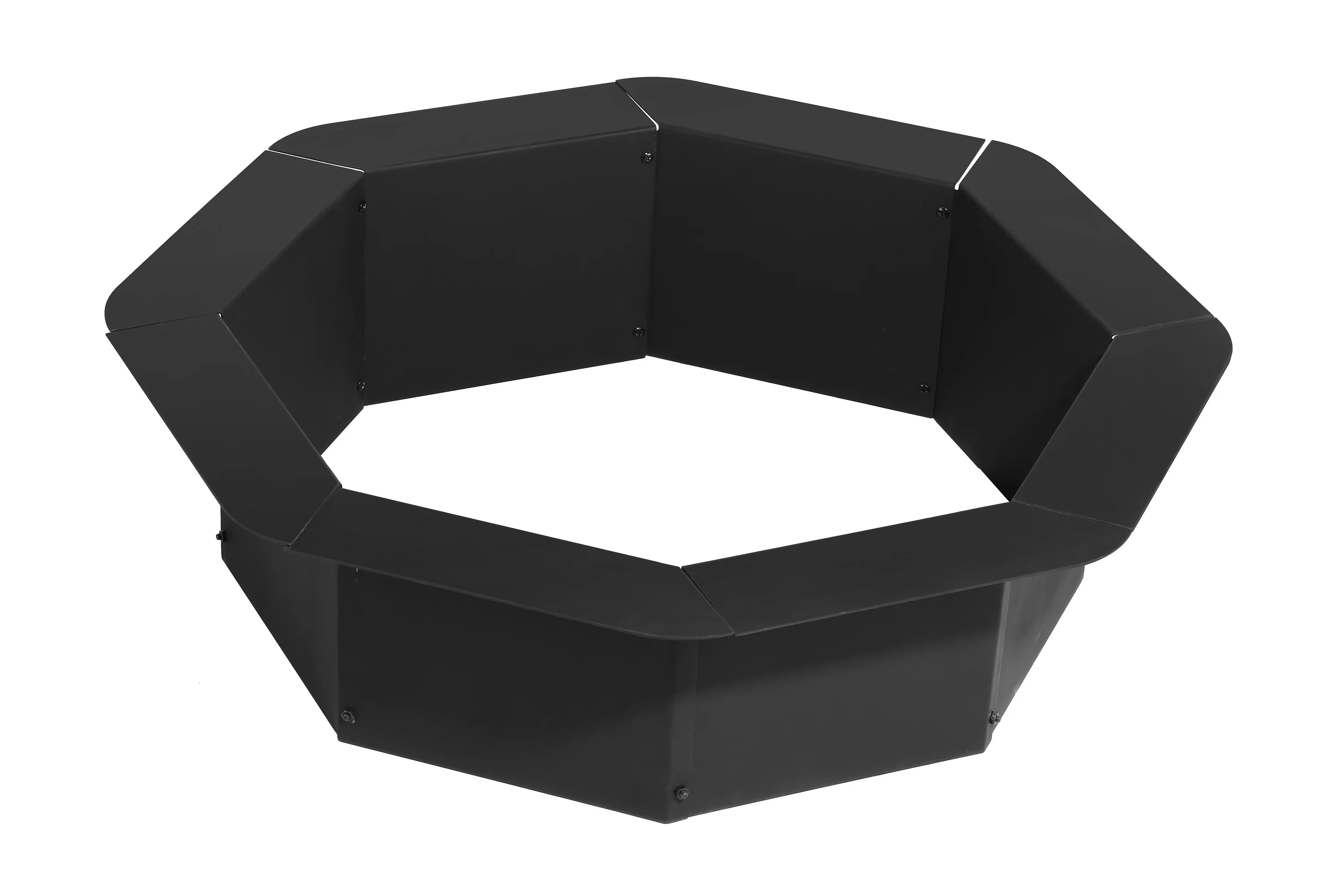 Large Round Outdoor Heavy Duty Metal Wood Burning Firepit Fire Ring