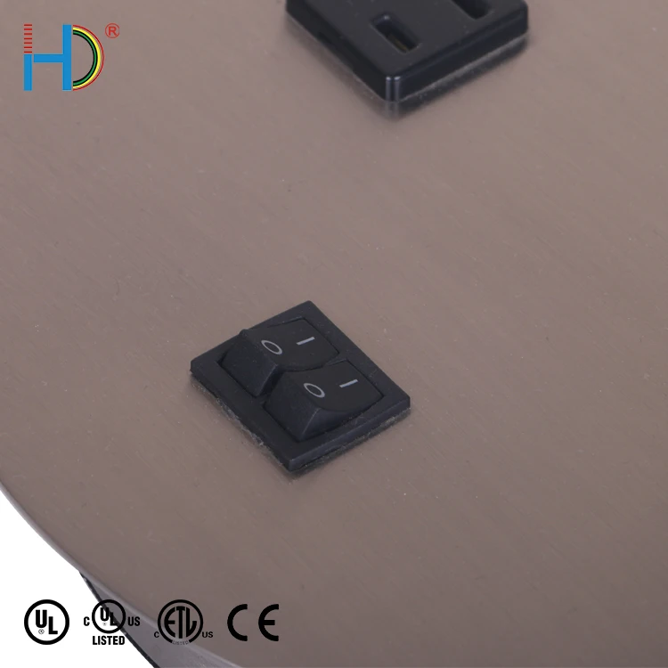 Hotel decorative bed side nickel modern table lamp