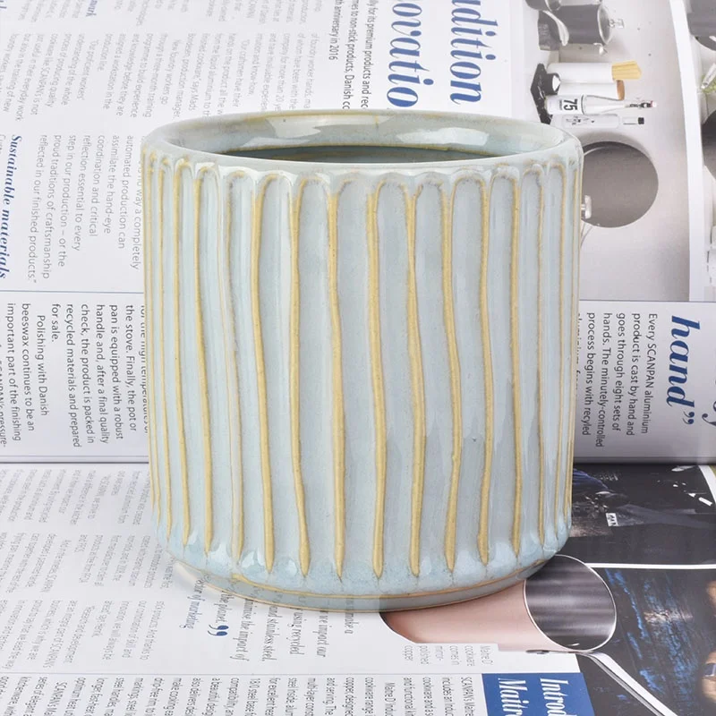 Fancy ceramic candle bottle votive candle jar home decor