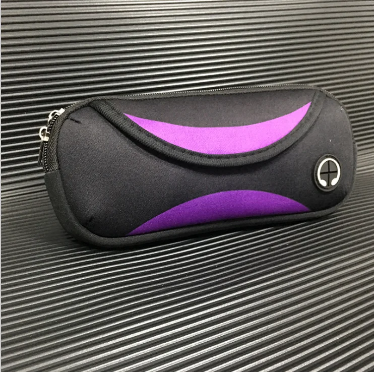 Solid Spandex Jogging Waist Bag Wholesales Nylon Polyester Running Waist Packs Cellphone Glasses Sports Slim Neoprene Bum Bag