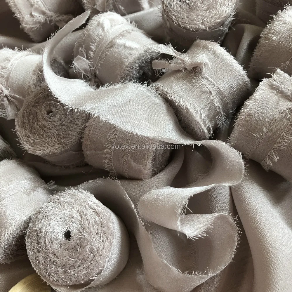 2inch 50mm 100silk Ribbon Rough Edge For Gift Packing Weddingbridal