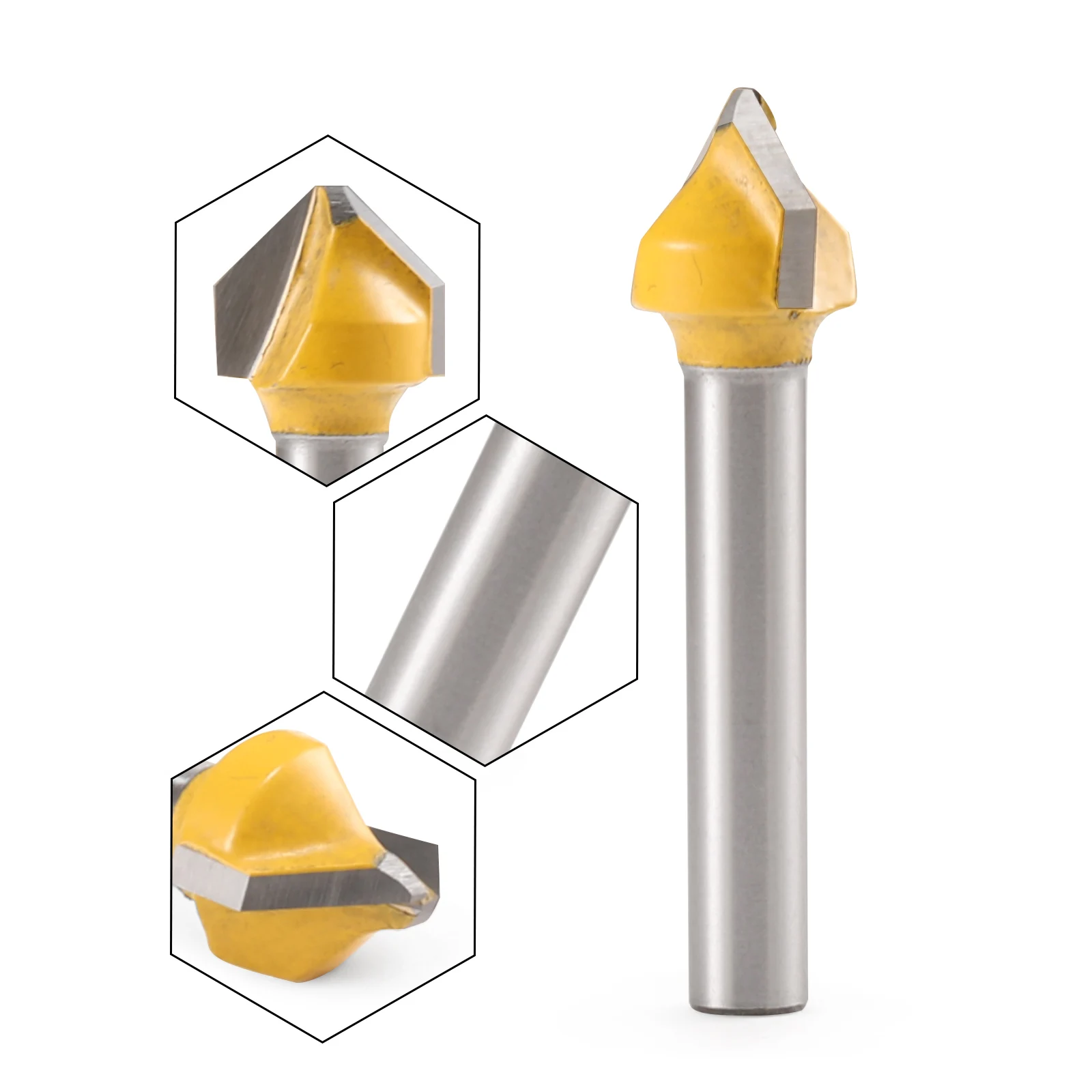 Acp Panel Router Bit Hot Selling Cnc Machine Router Tool ACP Cutting Tools V Bit ACP Panel v ...