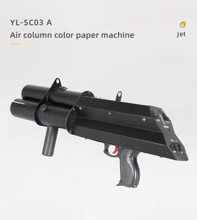 Stage Light Machine Blaster Jet Gun Cannon Tree Heads CO2 Confetti Gun For Party/DJ/Wedding/Celebration Etc LED Jet Machine