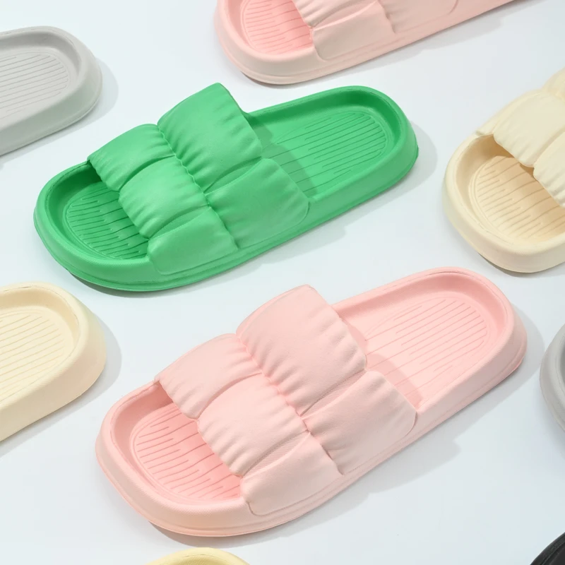 Free Sample Summer Cloud Slippers Indoor Flat Bottom Sandals For Men