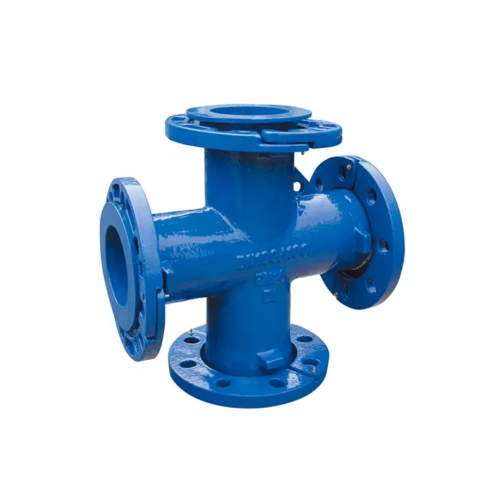 En545 En598 ISO2531 DI Ductile Cast Iron All Loosing Flanged Fittings Blue Round Solid Forged Water Pipe System Plywood Case