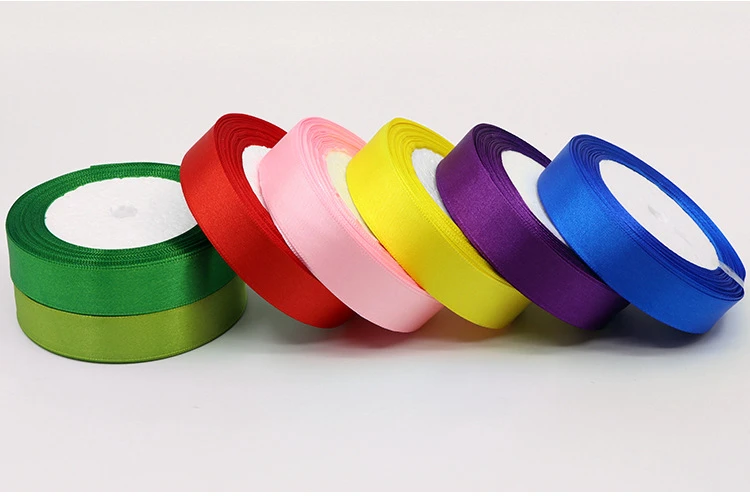 20mm Satin Ribbon Gift Packing Solid Color Ribbon Recycled 100