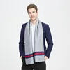 Autumn and Winter New Silk, European and American Big Brand Men's Double-sided Scarf, Long and High-end Silk Scarf Gift
