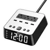 Surge Protector Power Strip With Alarm Clock Phone Charger USB Charging Station 3 Outlets
