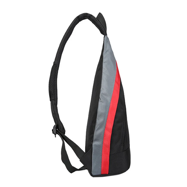 backpack over one shoulder