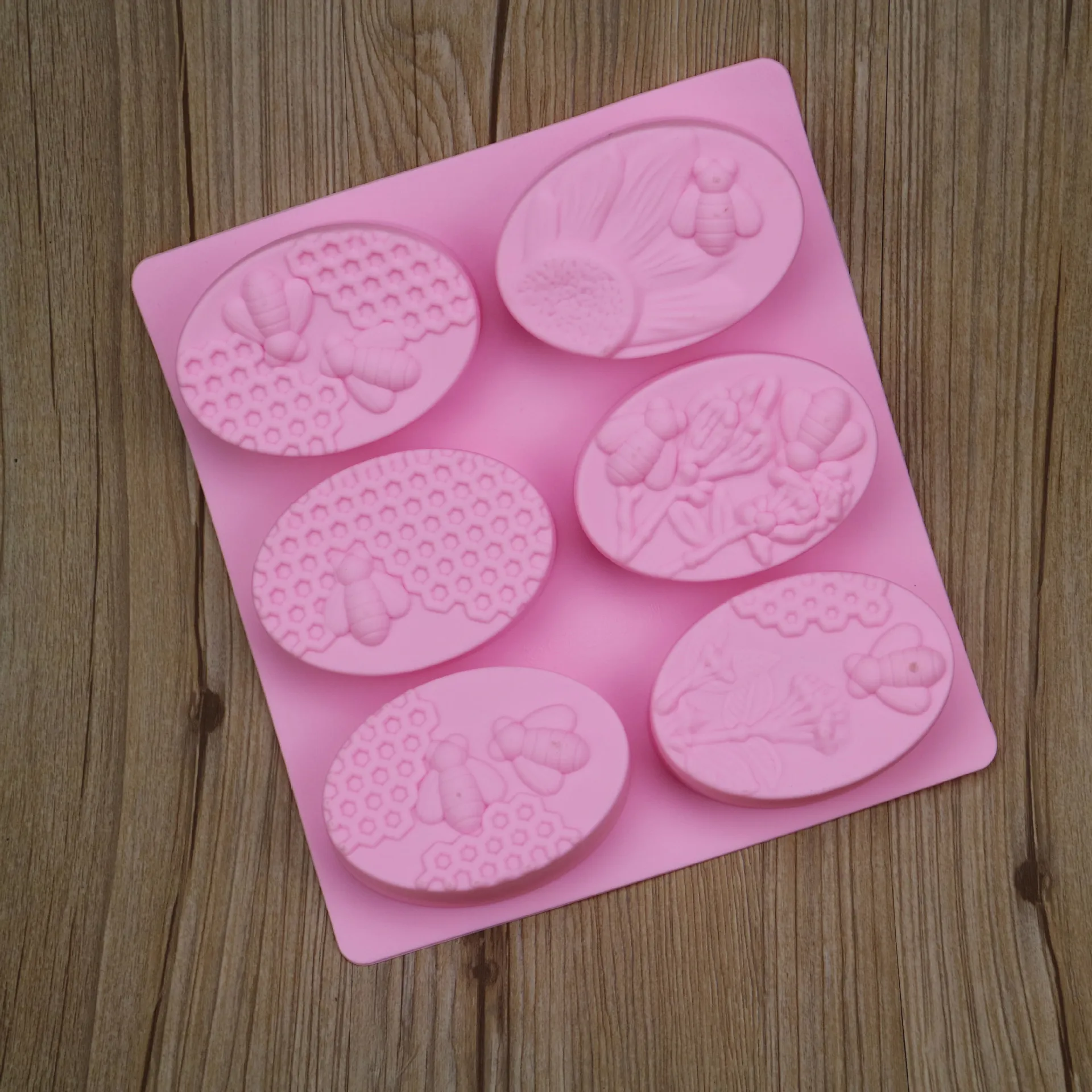 Details about   HomEdge 6-Cavity Oval Silicone Mold 3 Packs Molds For Making Handmade Soap, 