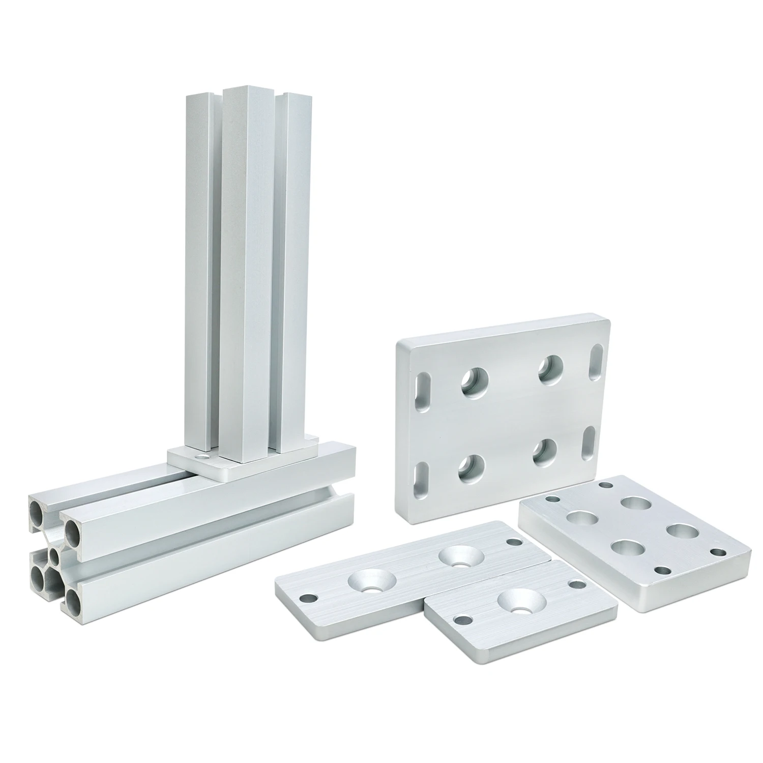 4040 Aluminum Profile Right Angle Connection Plate 3030 Conversion Fixing Plate 2020 Inner Docking Reinforcement Plate Cutting supplier