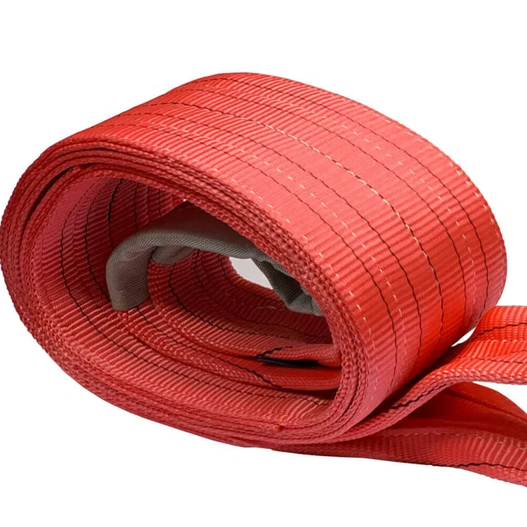 5t Lifting Belt Eye To Eye Polyester Flat Webbing Sling - Buy Webbing ...