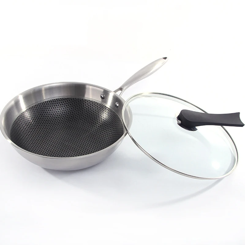 2020 multifunction honeycomb kitchen 3ply 304 stainless steel cookware