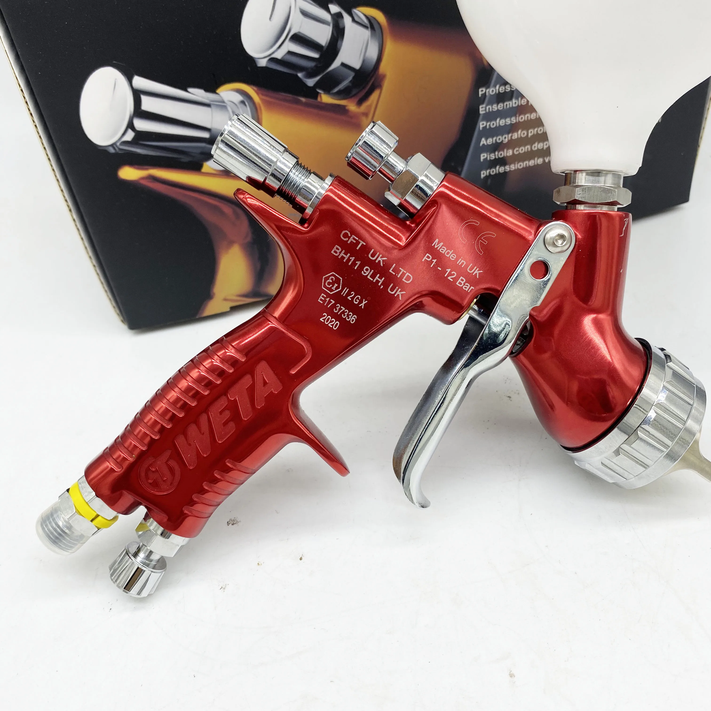 Gti Pro Weta Spray Gun Te20 1.3/1.8mm Hvlp Airless Spray Painting Car ...