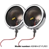 Black & Chrome 4.5inch round shell for harley, led motorcycle headlight bracket led fog light housing for renegade comando