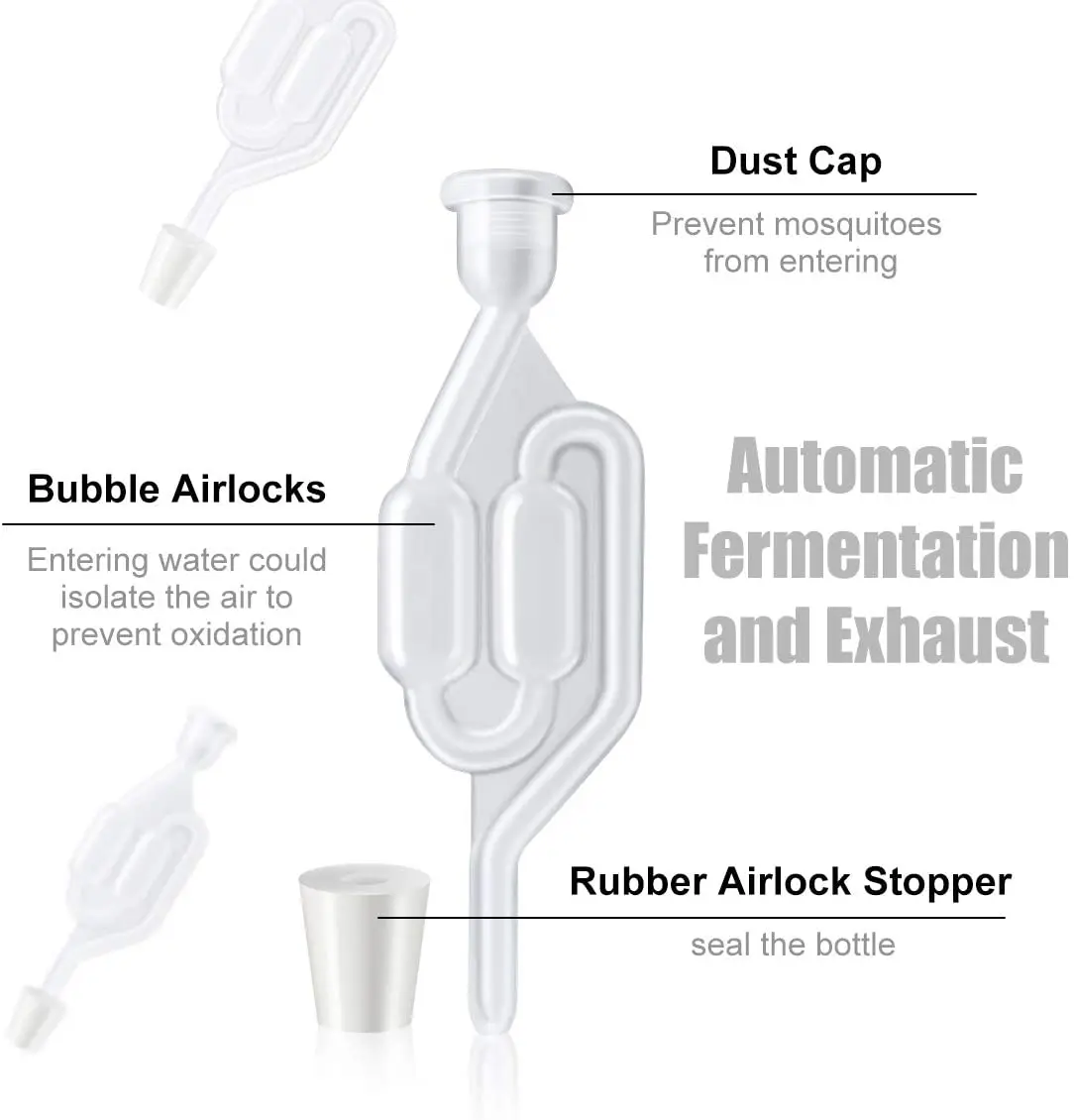 Fermentation Airlock Brewing Wine Beer Bubble For Wine Making Beer