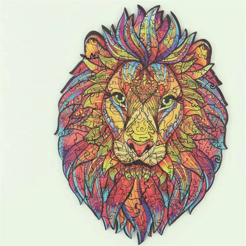 
High Quality Irregular Unique Shape 3D Jigsaw Puzzle Toy DIY Wooden Best Gift 