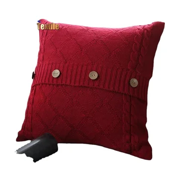 red outdoor pillow covers