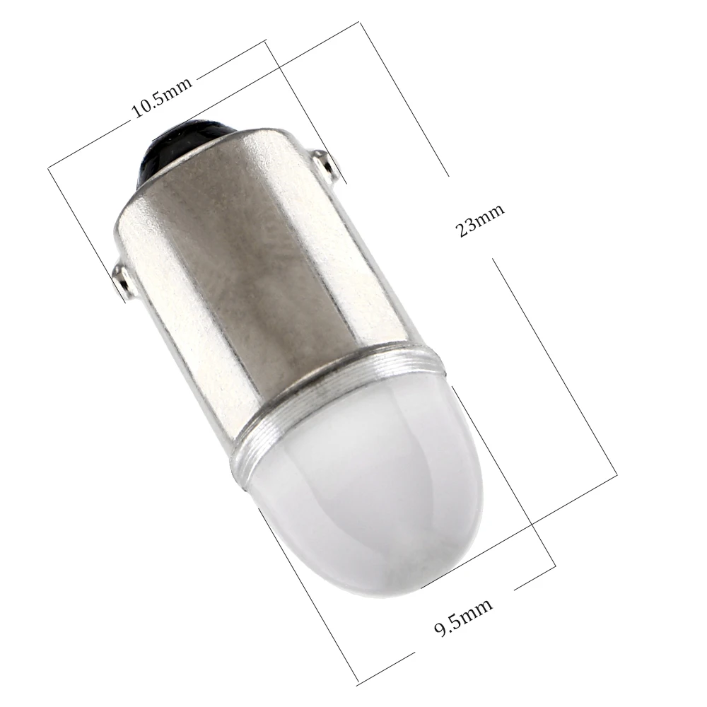 Car Light 12VDC BA9S led Bulb 3030 1W For Automobile Indicator Lamp With Round Hazy Lens