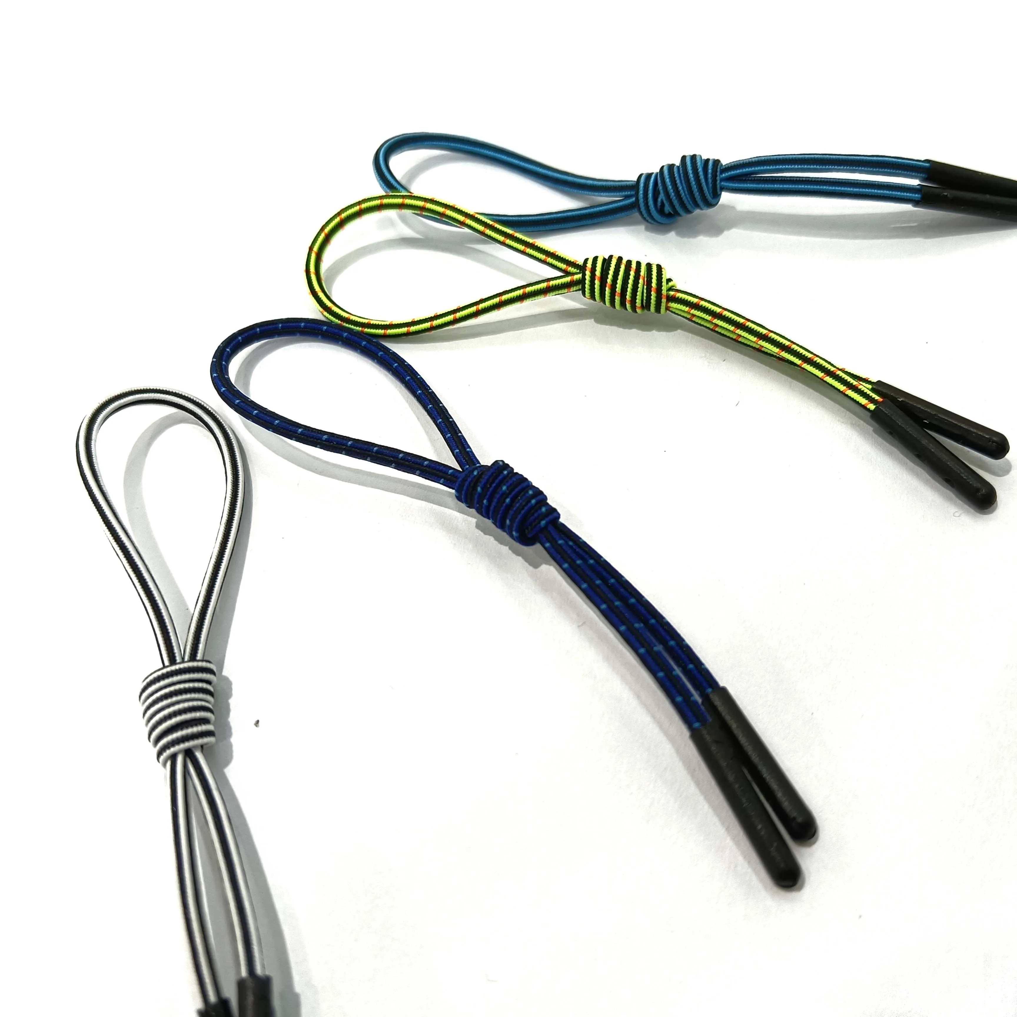 Fashion Custom Elastic Rope Zipper Zipper Puller Puller Drawstring Rope