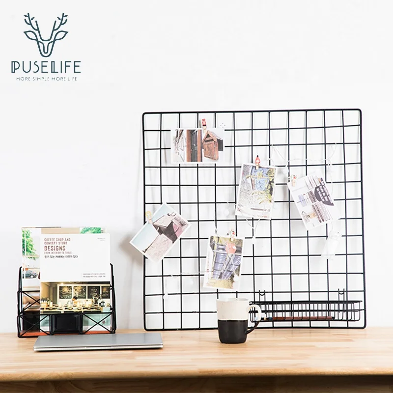 Metal Grid Wall Decor Photo Wire Grid Wall Panel For Photo Hanging Display Home Decor Buy Wire 8622