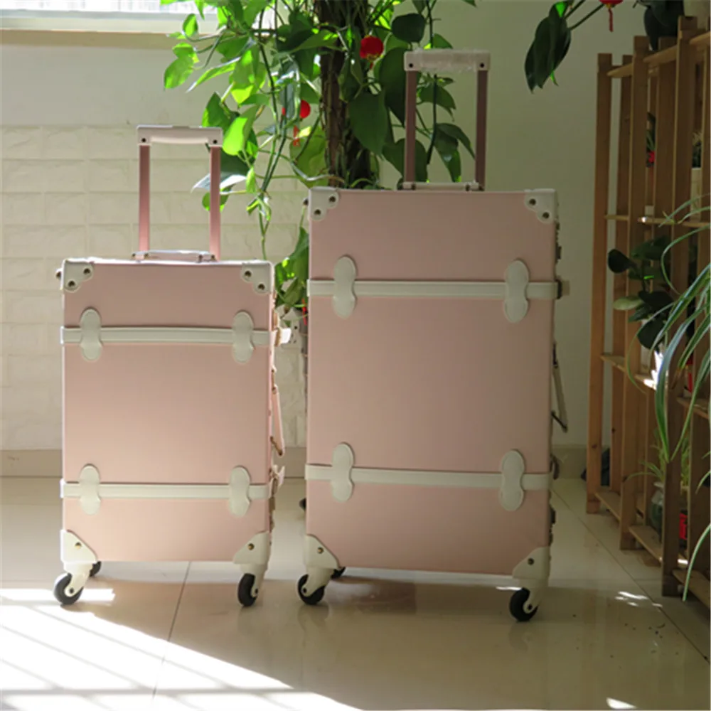 2020 Wholesale Newest Japanese Suitcase Brands Pu Leather Retro Trunk